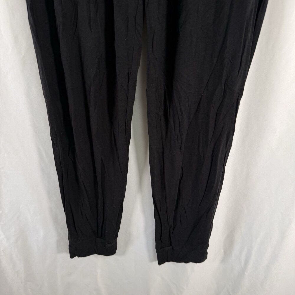 nuuds Pajama Pants Women's Medium Black Drawstring Pull On Pockets Soft - Picture 3 of 8